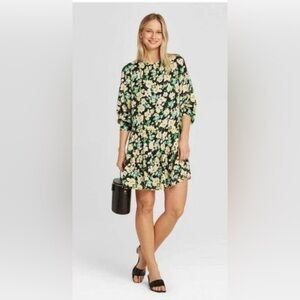 Who What Wear Lined Flowy Floral Print Women's Dress Size Small